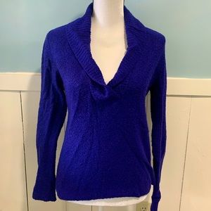 Eileen Fisher wool and cashmere purple sweater